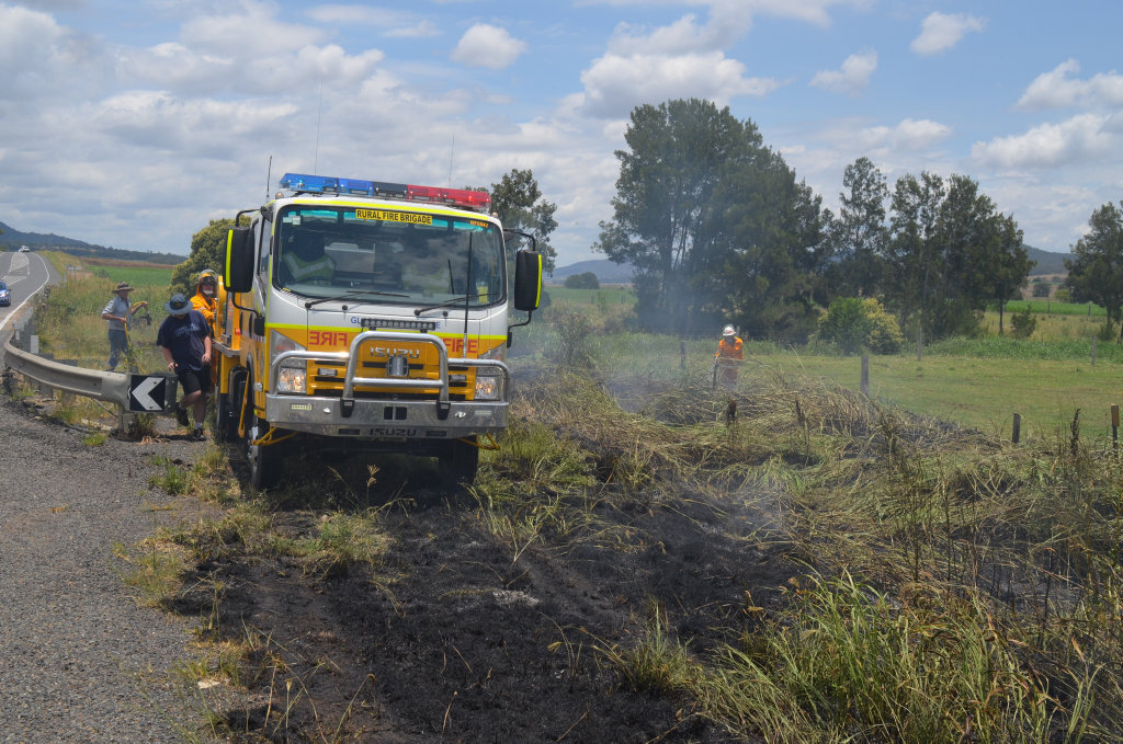 The fire broke out on the Cunningham Highway.